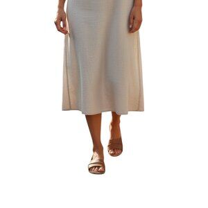 Lucky Brand Fentin 2 Flat Leather Sandals Latte Brown Size 9